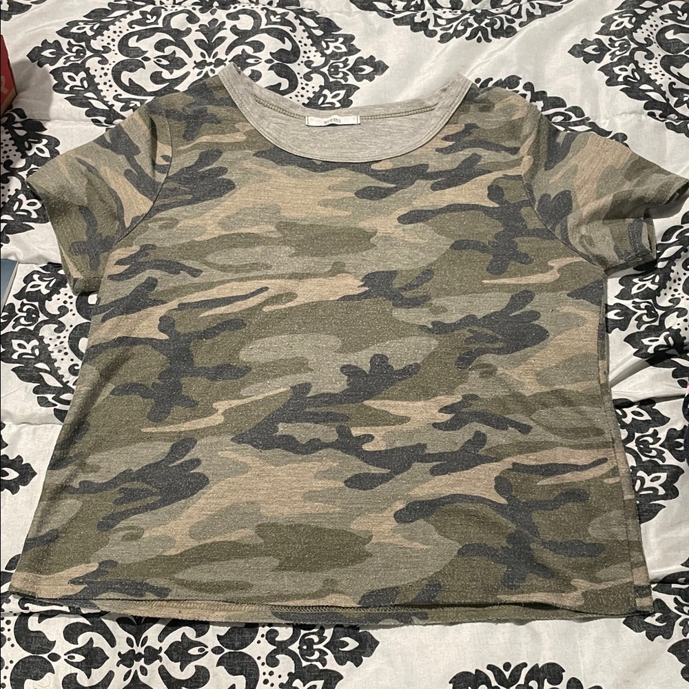 Camo Print T-Shirt